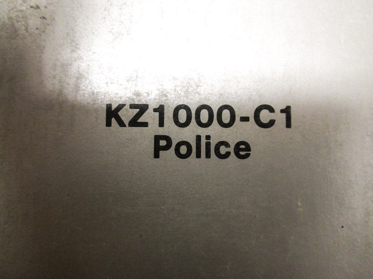 OEM Kawasaki 99963-0004-01 Service Manual Supplement KZ1000C1