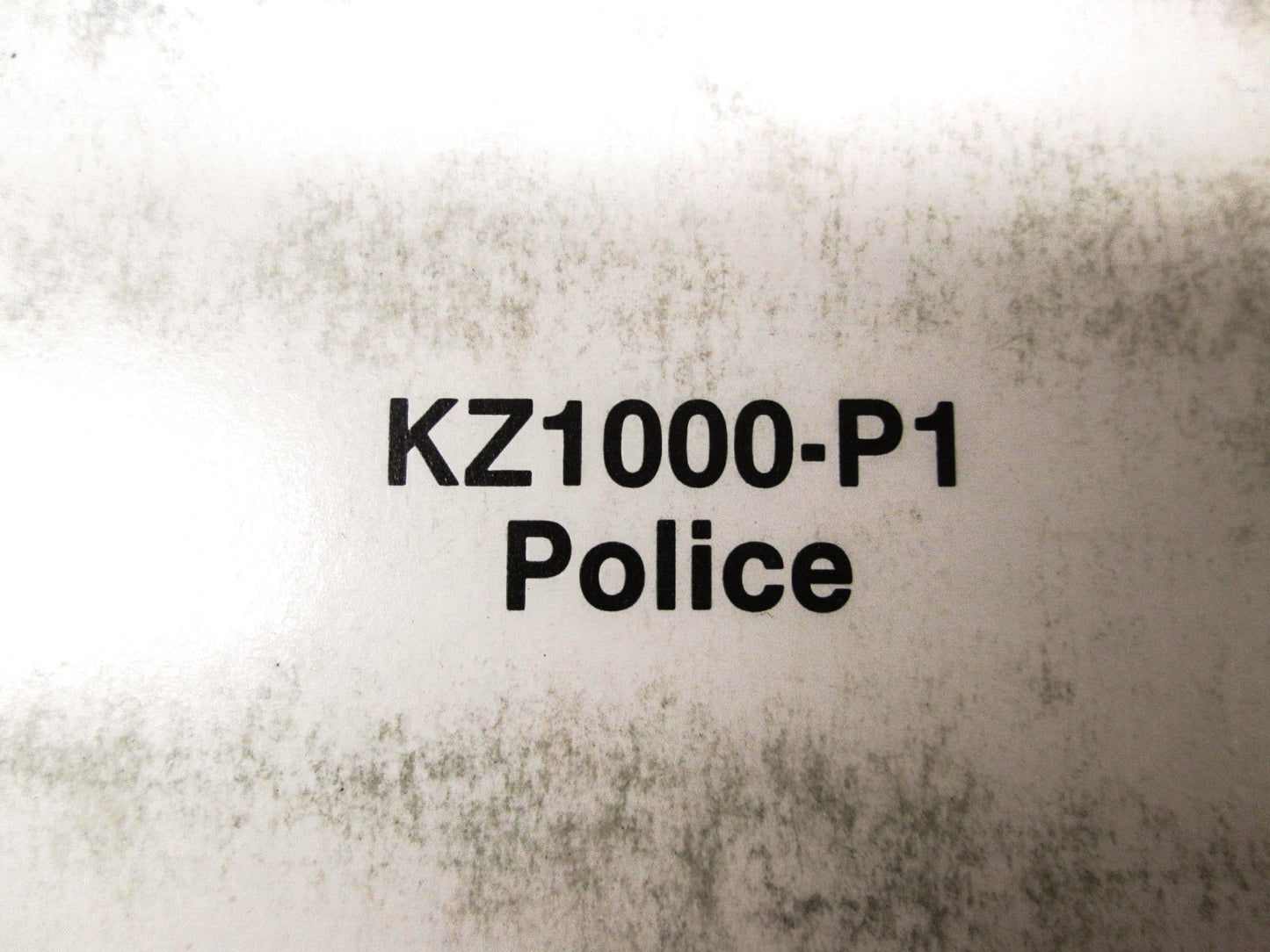 OEM Kawasaki 99963-0049-01 Service Manual Supplement KZ1000P