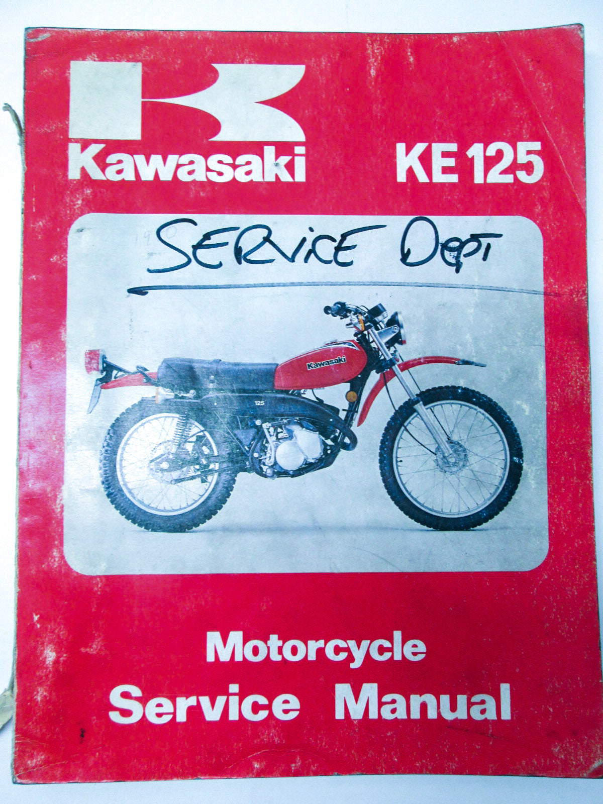 OEM Kawasaki 99924-1010-02 Service Manual KE125A