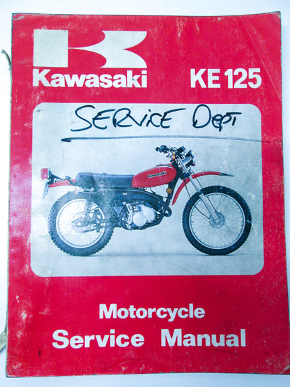 OEM Kawasaki 99924-1010-02 Service Manual KE125A