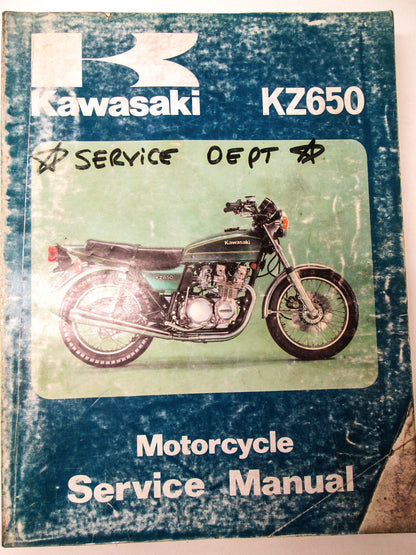 OEM Kawasaki 99924-1007-03 Service Manual KZ650