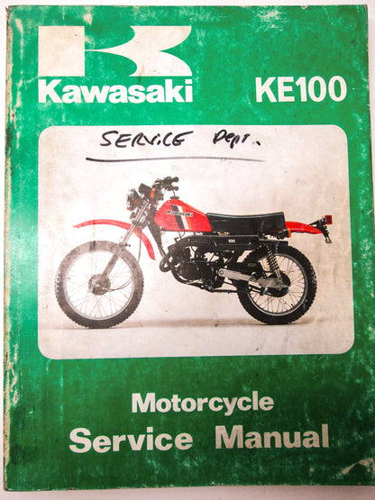 OEM Kawasaki 99924-1011-02 Service Manual KE100