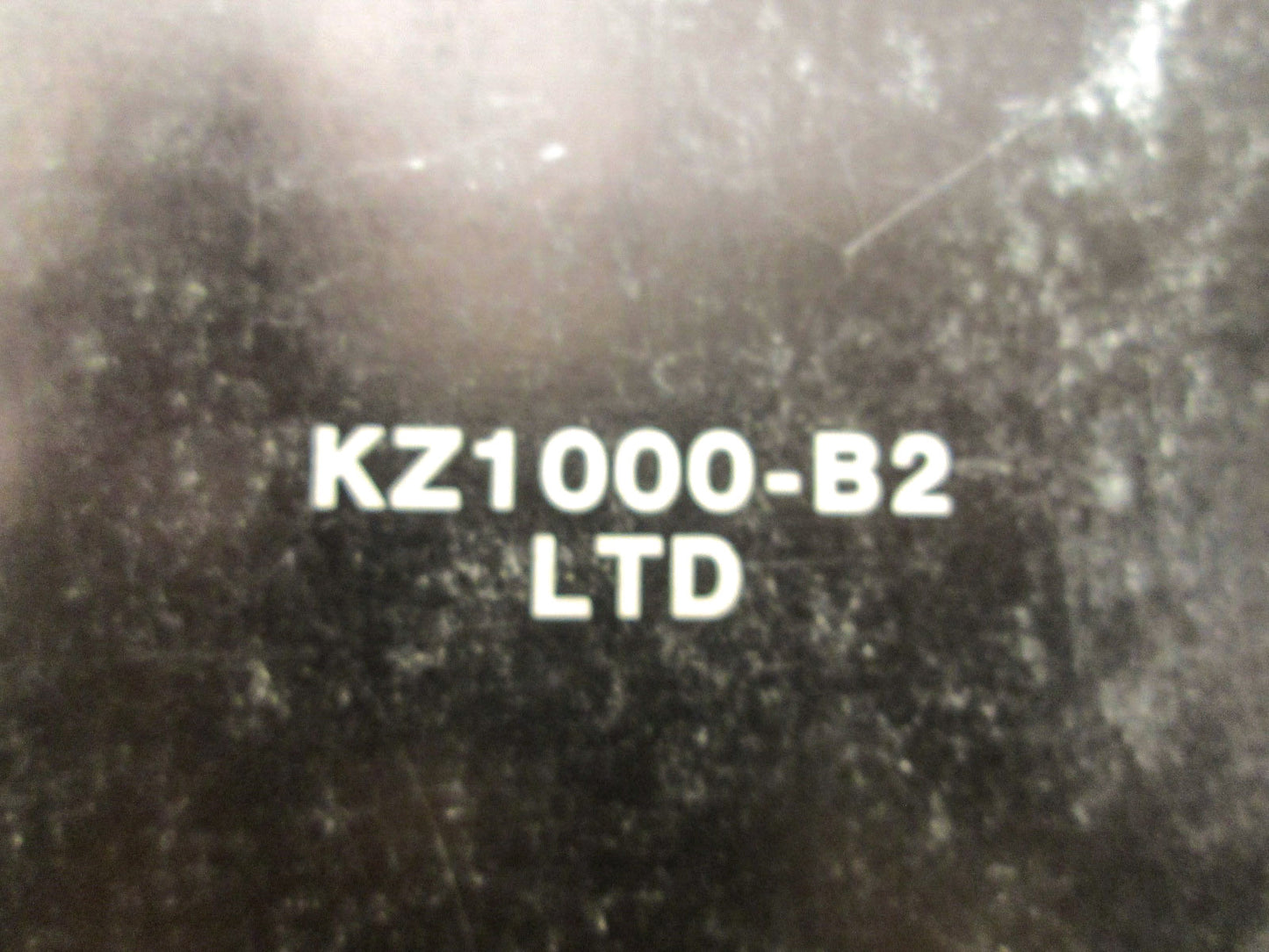 OEM Kawasaki 99963-0006-01 Service Manual Supplement KZ1000B2