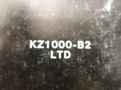 OEM Kawasaki 99963-0006-01 Service Manual Supplement KZ1000B2