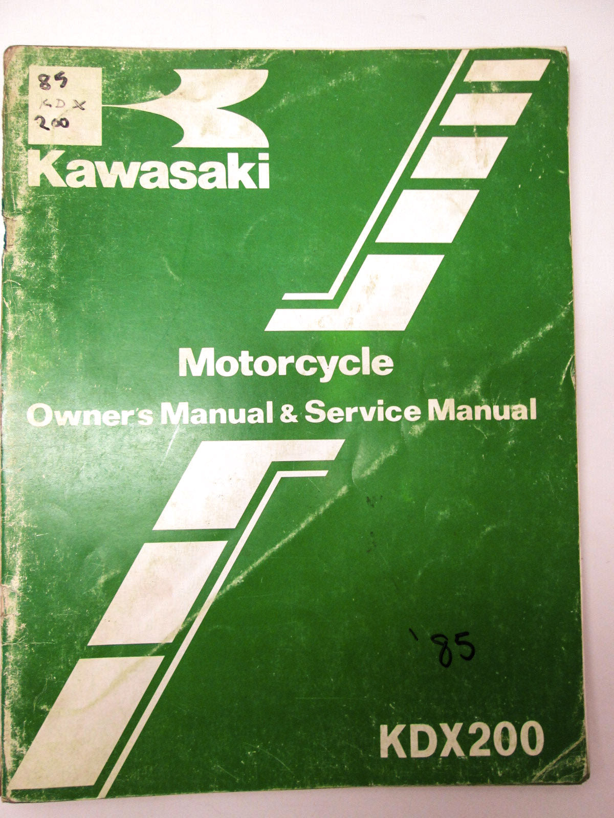 OEM Kawasaki 99920-1292-01 Owner's & Service Manual KDX200A3