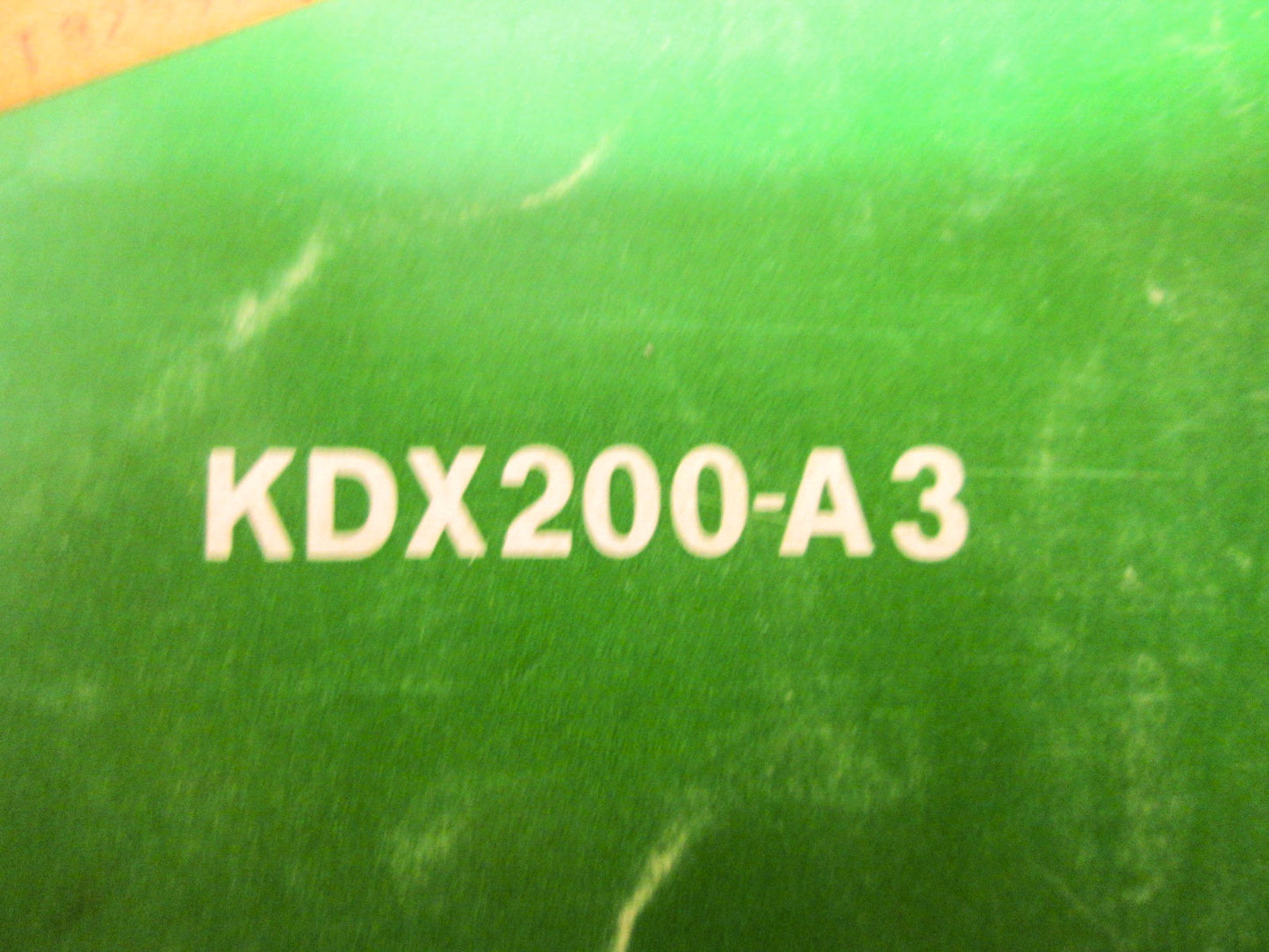 OEM Kawasaki 99920-1292-01 Owner's & Service Manual KDX200A3