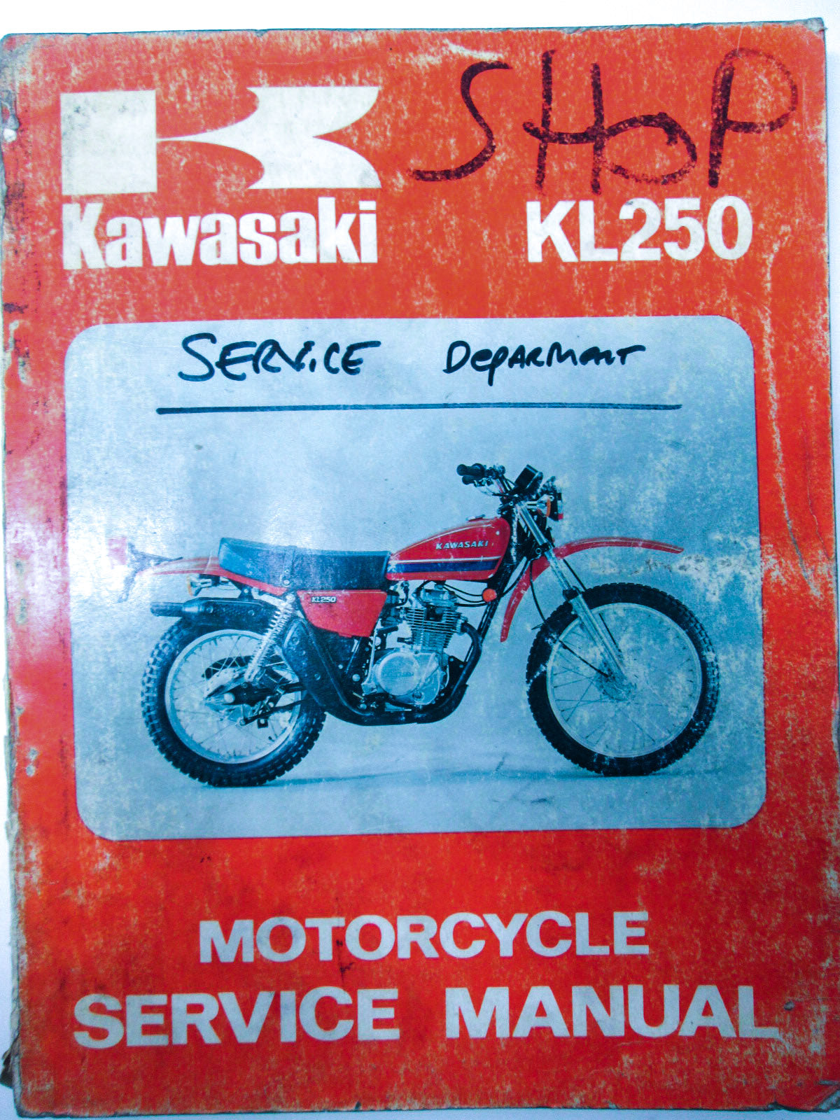 OEM Kawasaki 99924-1002-01 Service Manual KL250A1