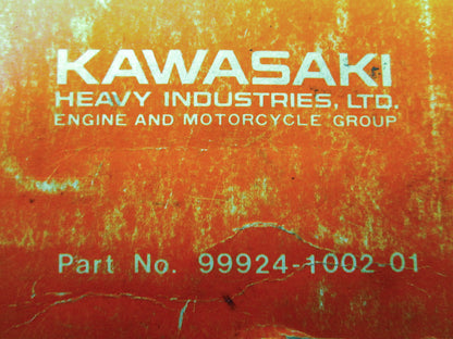 OEM Kawasaki 99924-1002-01 Service Manual KL250A1