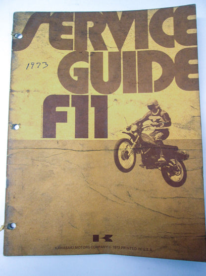 OEM Kawasaki 1973 F11 Service Manaul