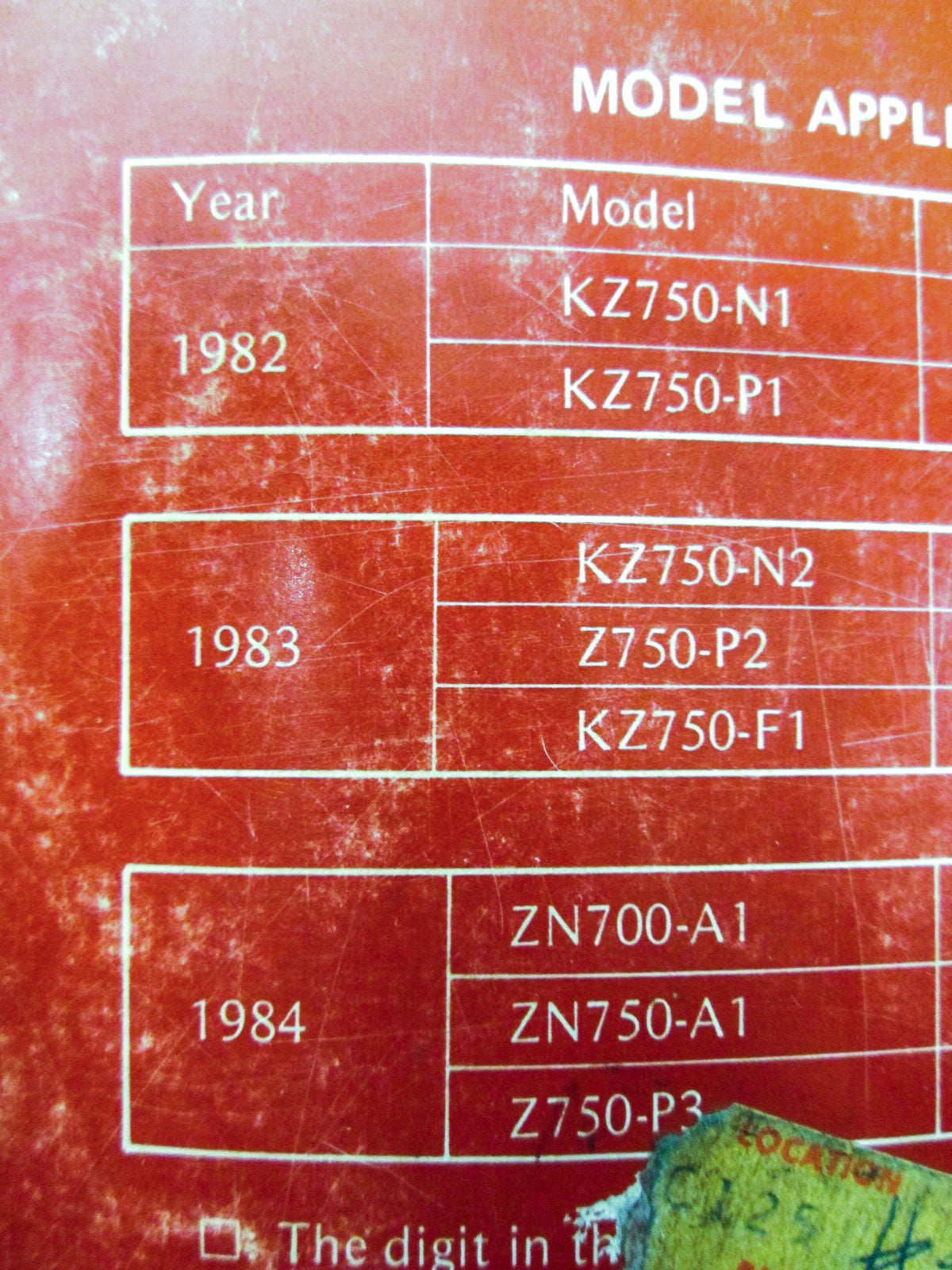 OEM Kawasaki 99924-1035-03 Service Manual ZN700A/KZ750N