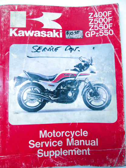 OEM Kawasaki 99924-1040-02 Service Manual Supplement ZX550