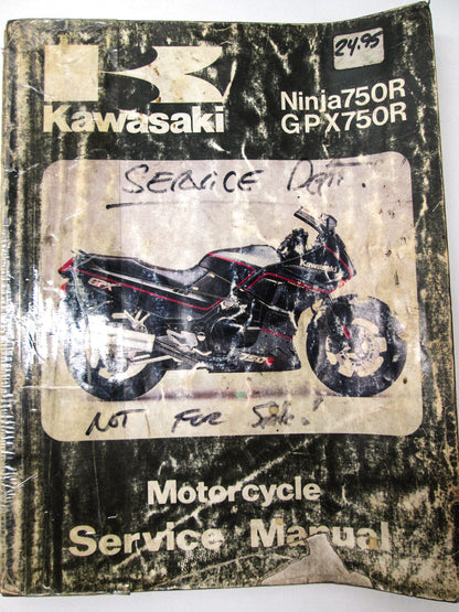 Used Kawasaki 1987 Ninja750R GPx750R Service Manual