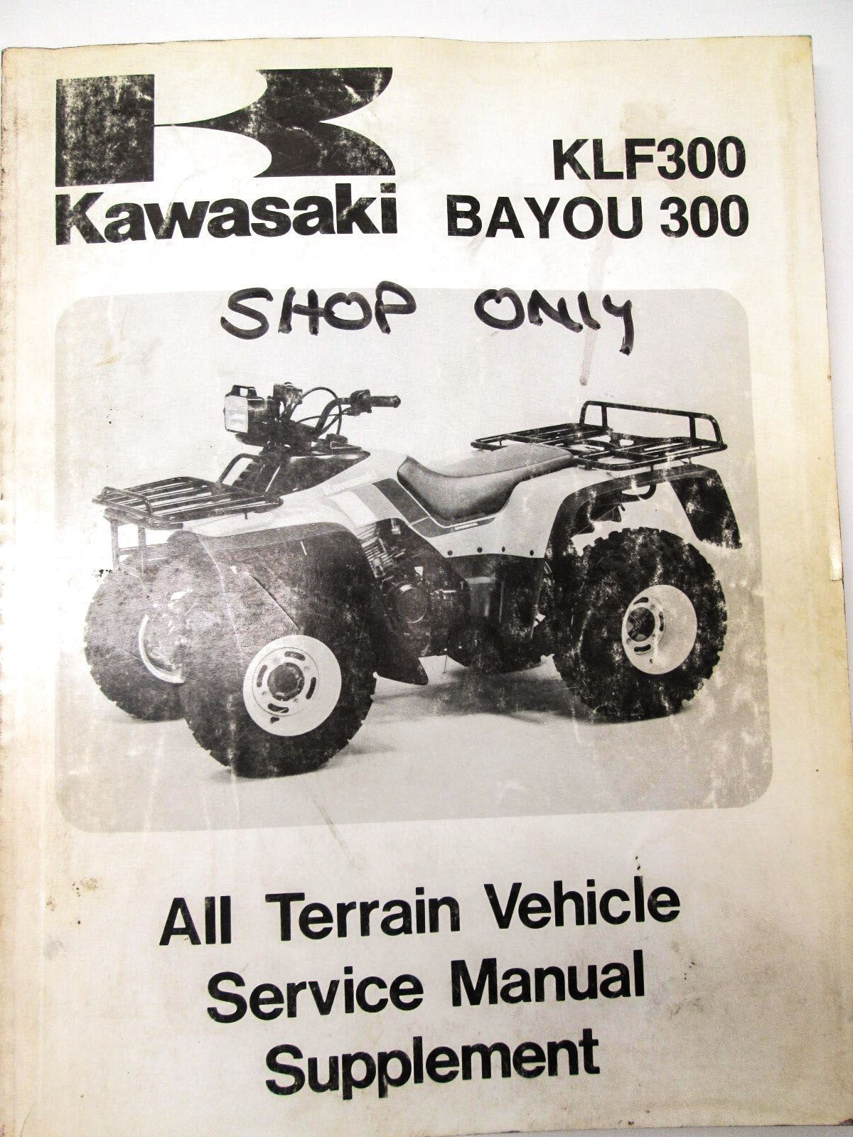 Kawasaki 1988-1996 KLF300 Bayou300 Service Manual 99924-1100-53