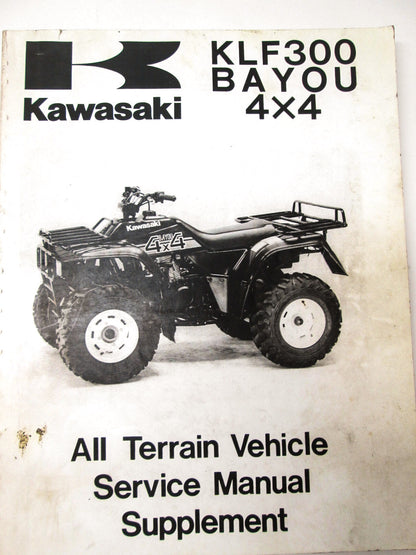OEM Kawasaki 99924-1117-58 Service Manual Supplement KLF300C