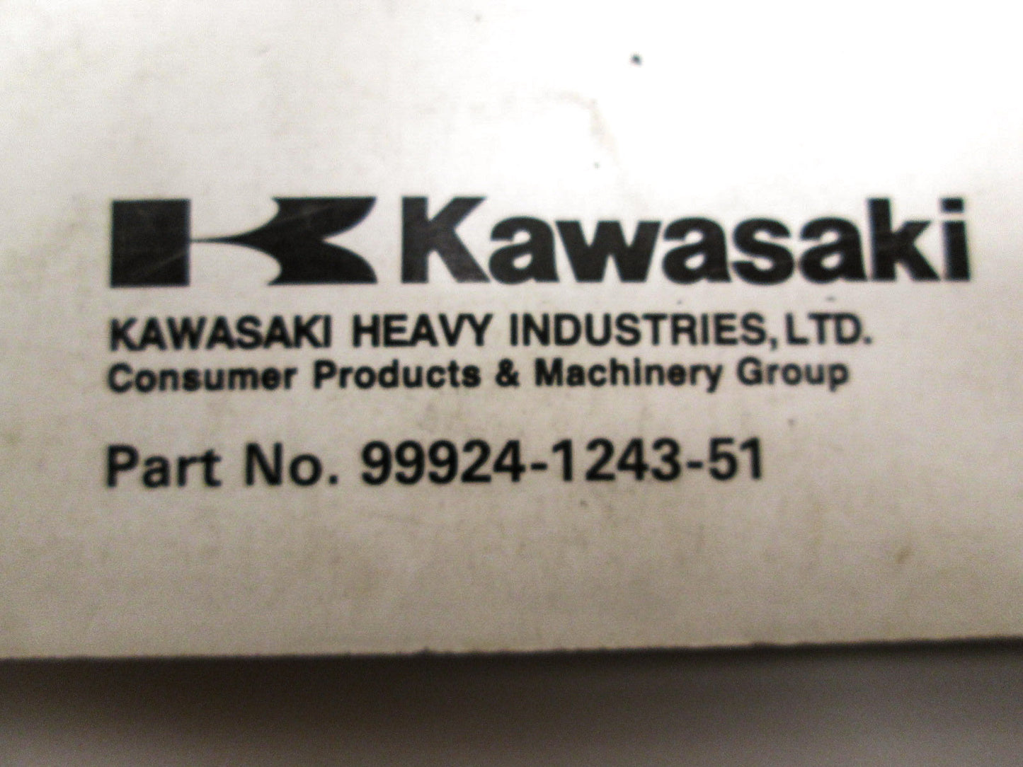 OEM Kawasaki 99924-1243-51 Service Manual Supplement KVF400
