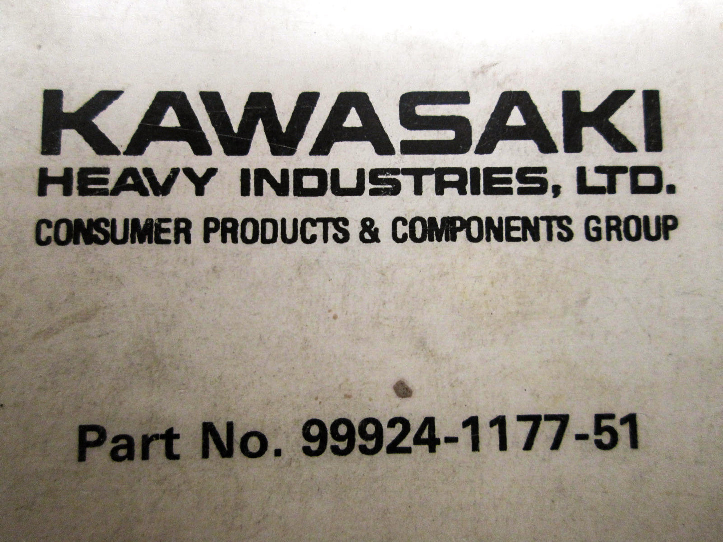 OEM Kawasaki 99924-1177-51 Service Manual Supplement JH750ABEF