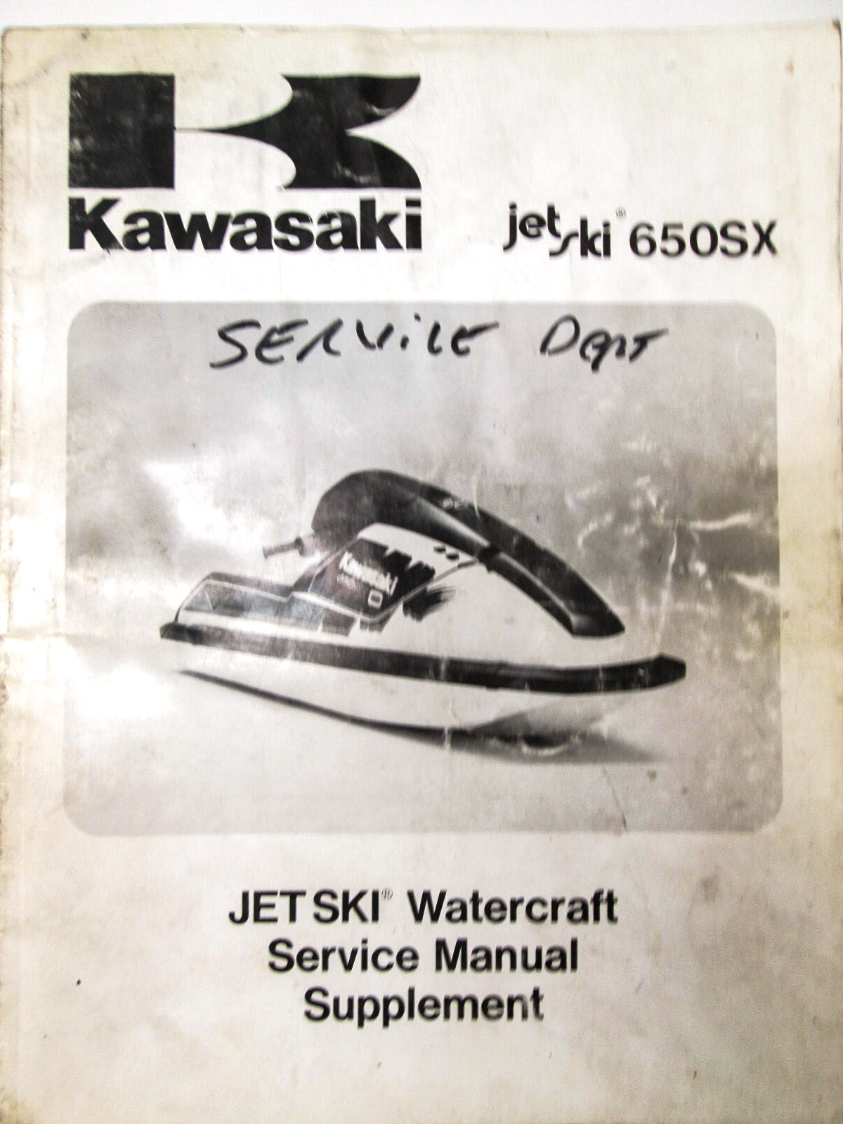 OEM Kawasaki 99924-1147-51 Service Manual Supplement JS650B