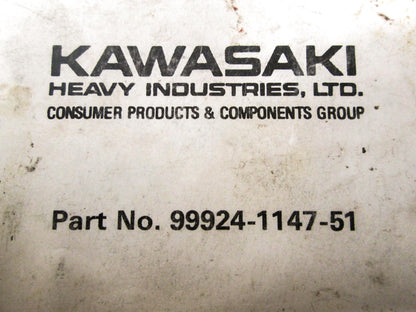 OEM Kawasaki 99924-1147-51 Service Manual Supplement JS650B