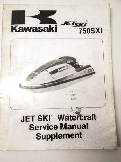 OEM Kawasaki 99924-1189-51 Service Manual Supplement JS750B