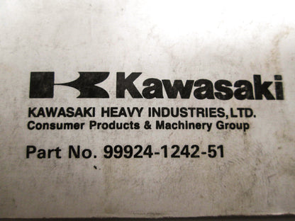 OEM Kawasaki 99924-1242-51 Service Manual Supplement JT900B1