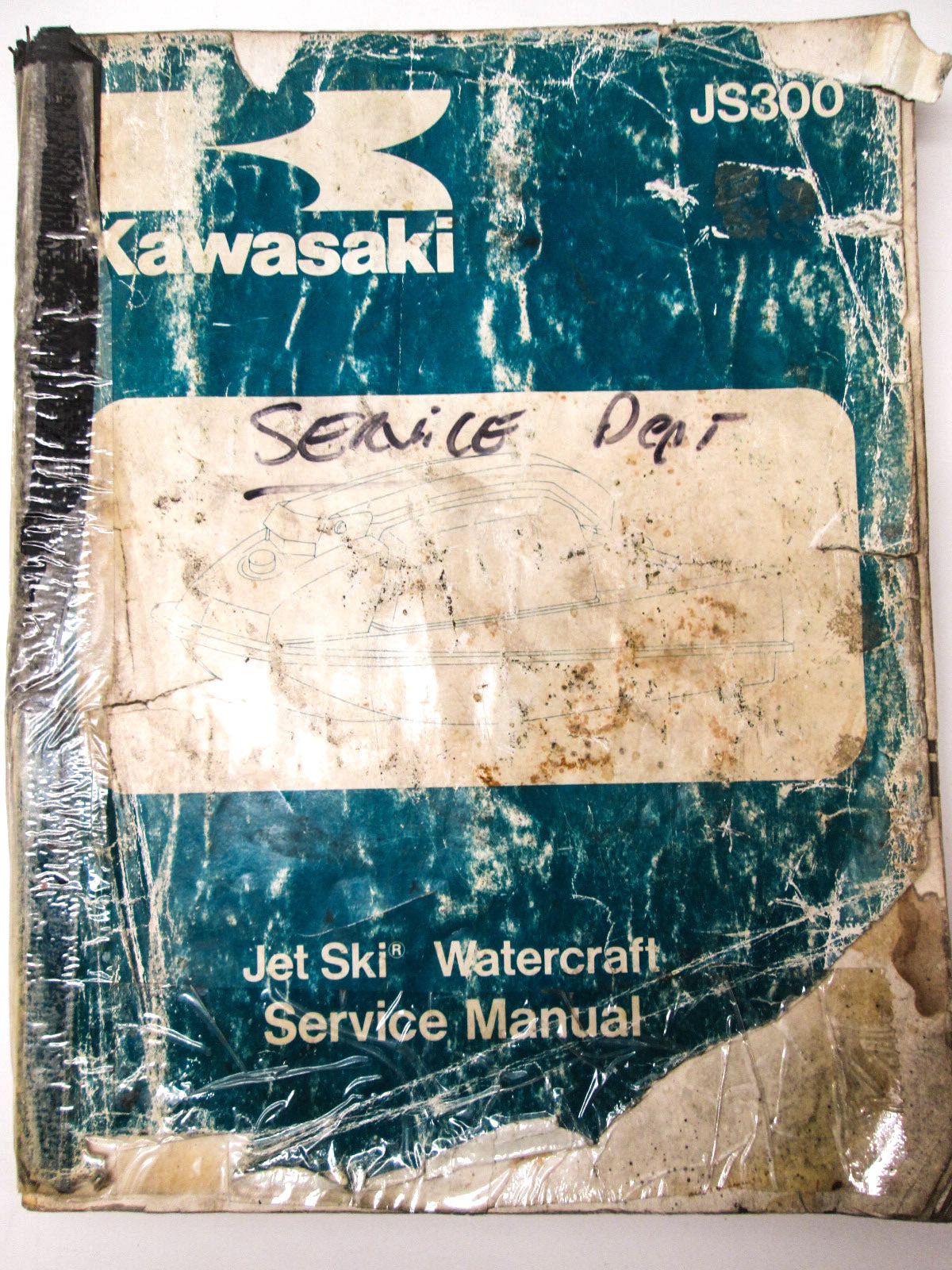 OEM Kawasaki 99924-1059-01 Service Manual JS300B