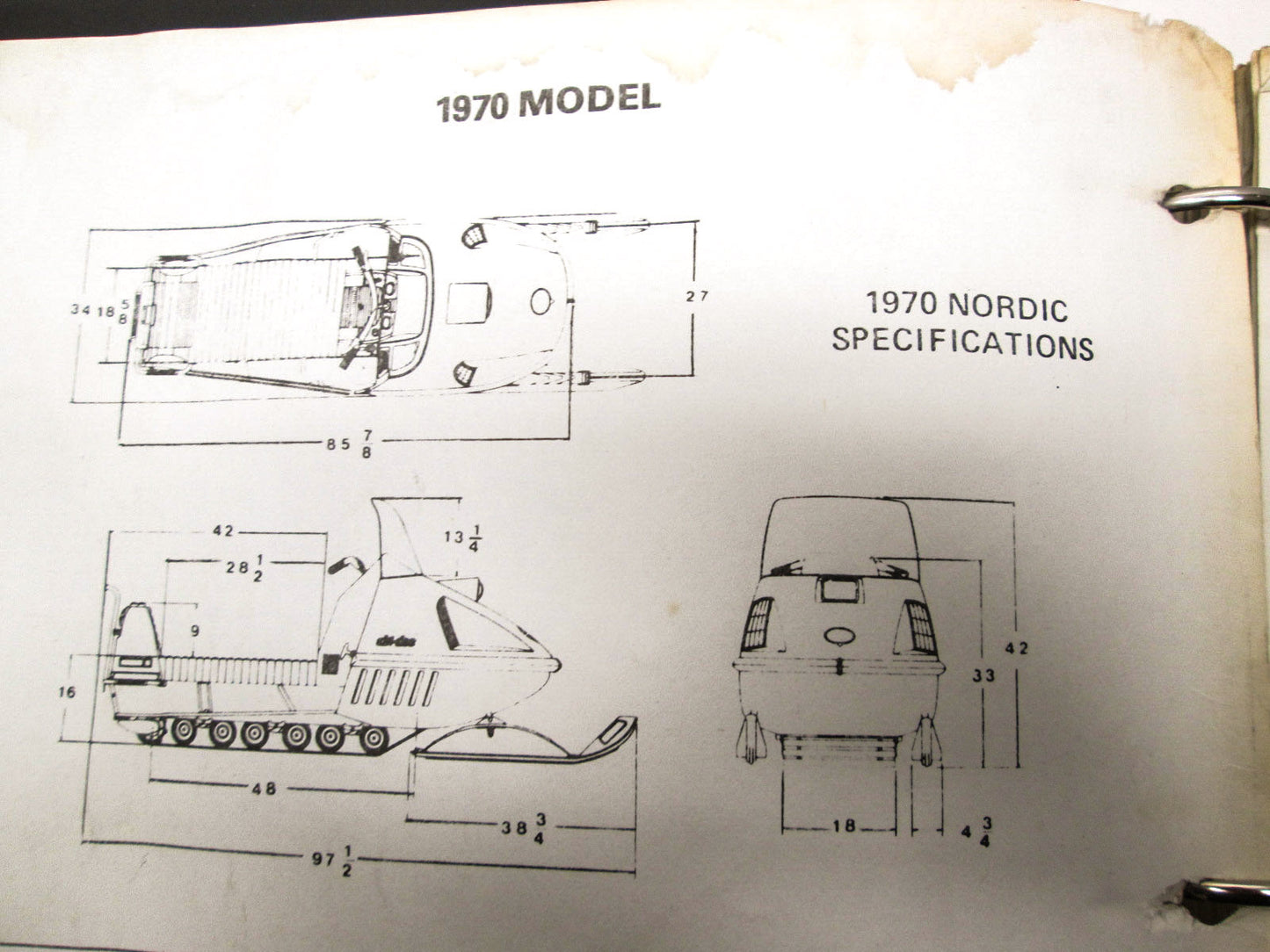 OEM Ski Doo 1970-77 Snowmobile Service Manual