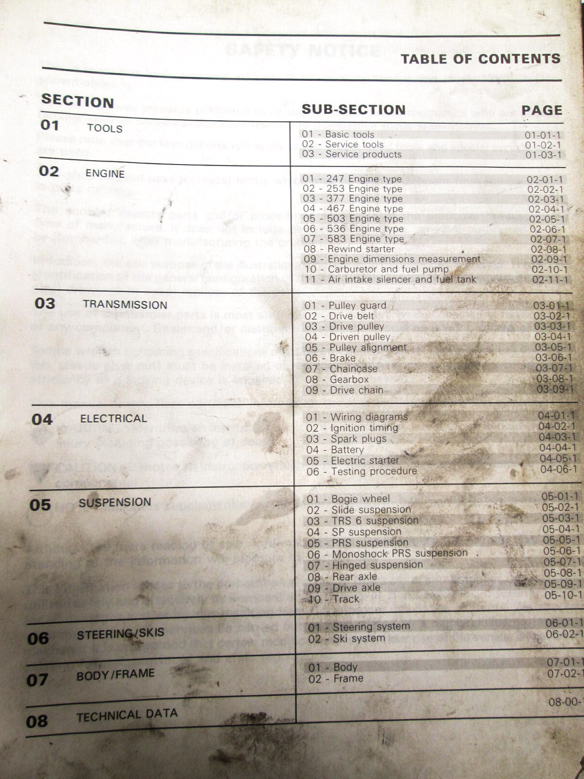 OEM Ski-Doo 1989 Snowmobile Service Manual