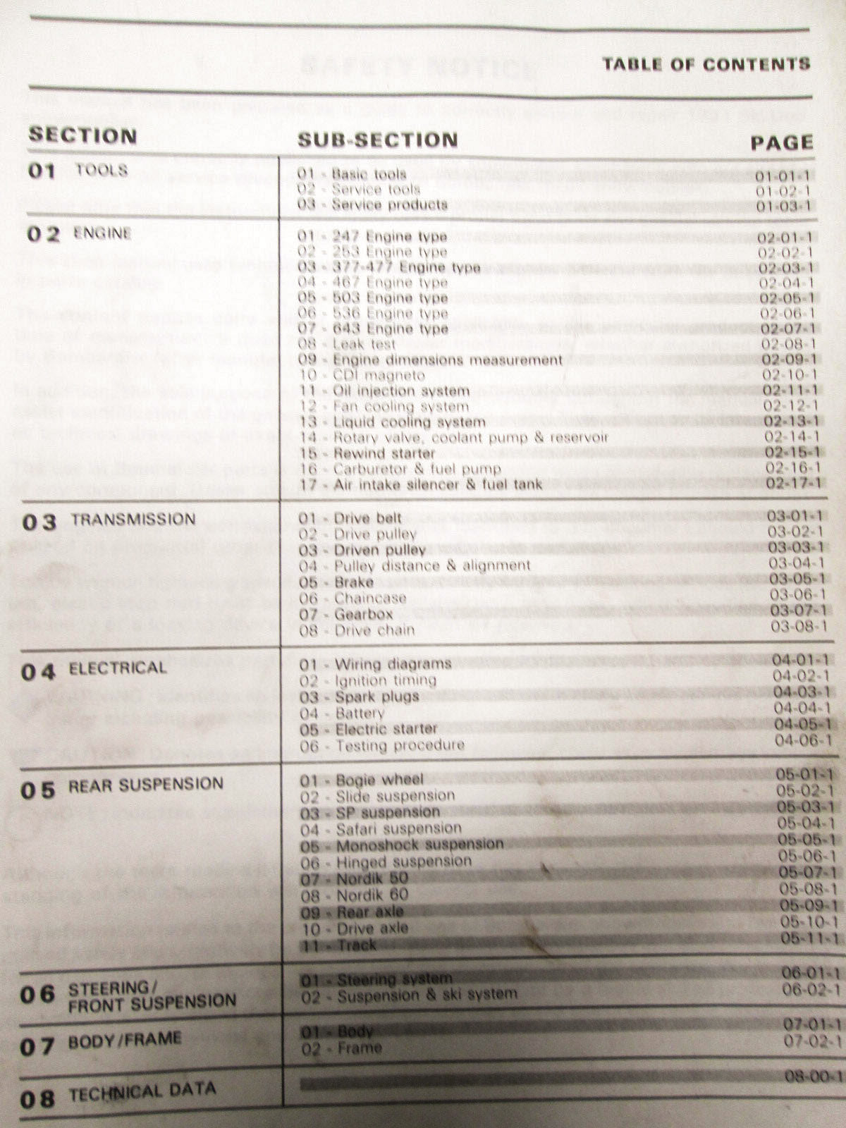 OEM Ski Doo 1991-1992 Snowmobile Service Manual 484057200