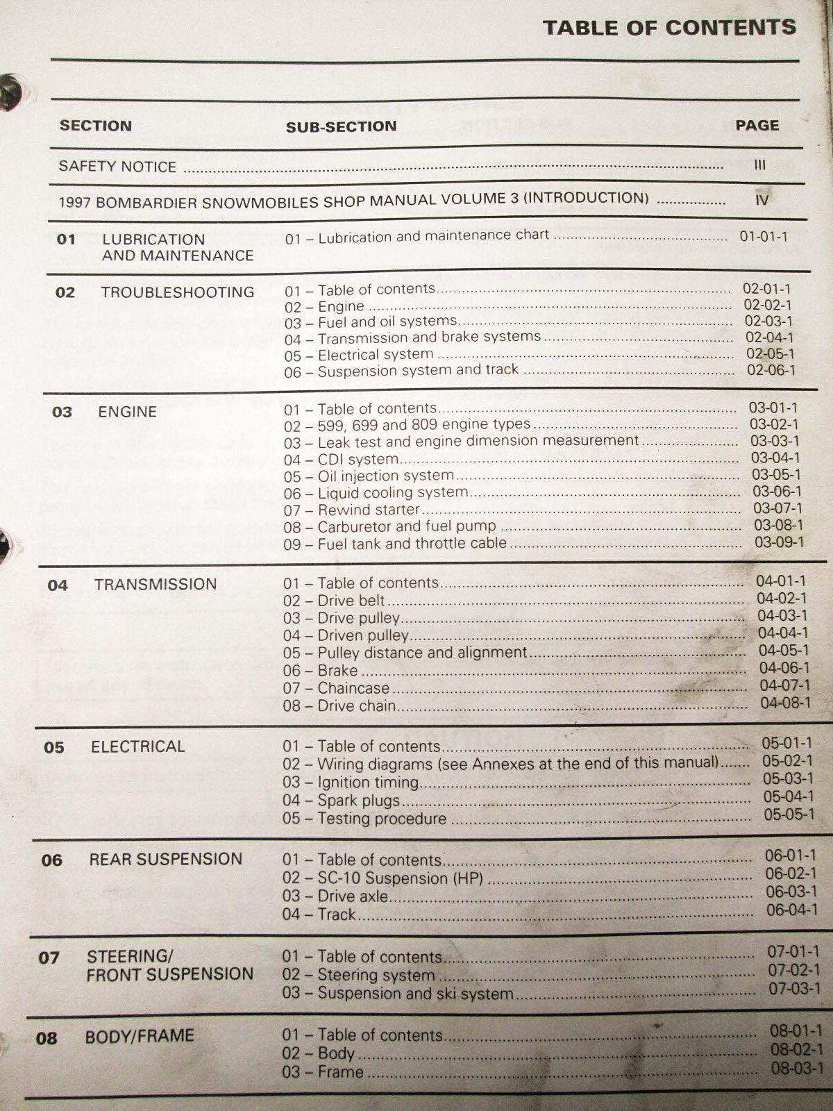 OEM Ski Doo 1997 Snowmobile Service Manual 484064702