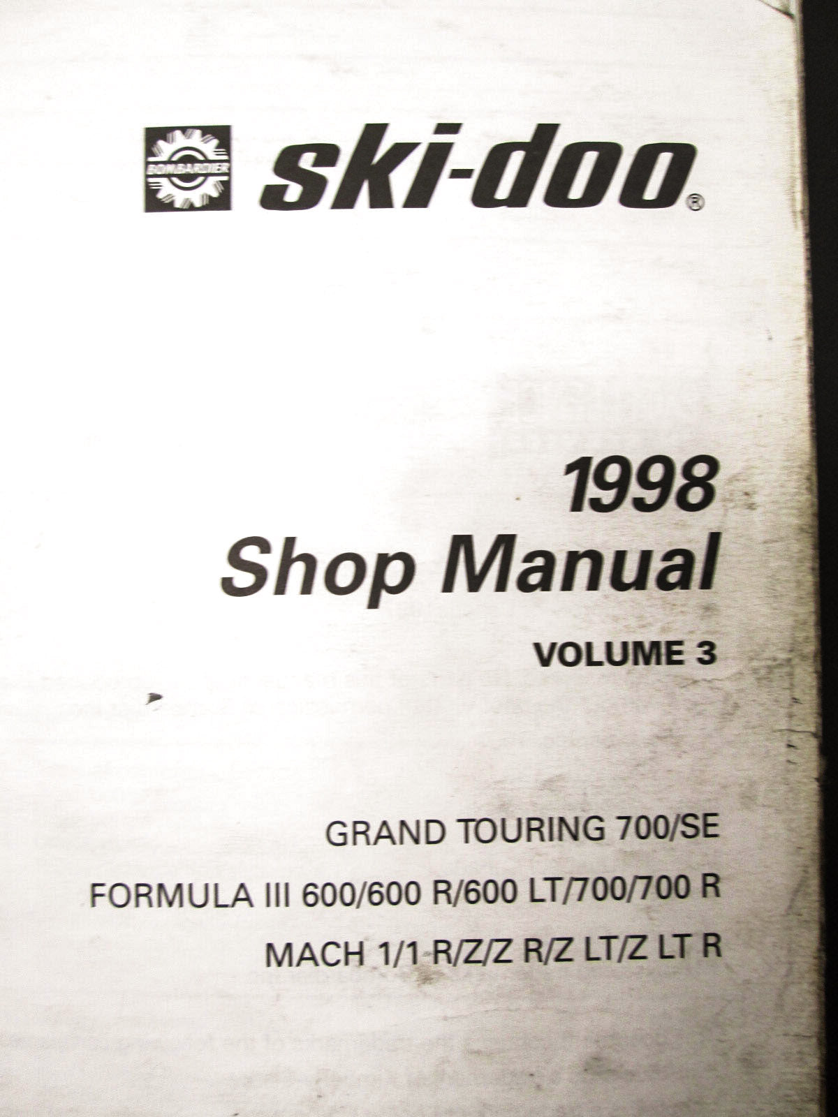 OEM Ski Doo 1998 Snowmobile Service Manual 484068400