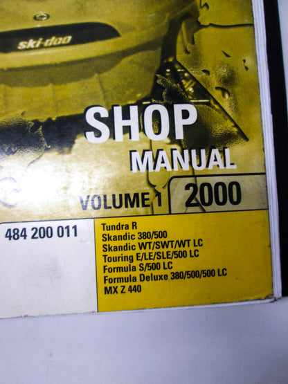 OEM Ski Doo 2000 Snowmobile Service Manual 484200011