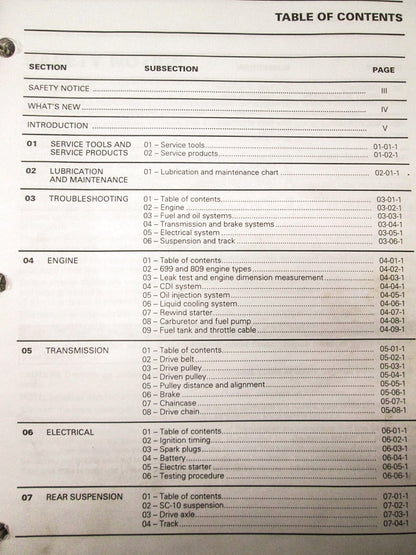 OEM Ski Doo 2000 Snowmobile Service Manual 484200013