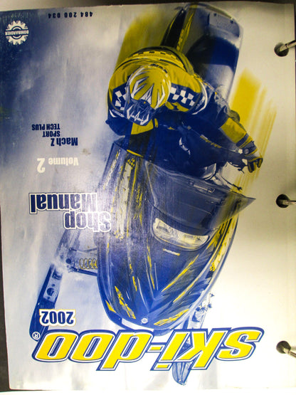OEM Ski Doo 2002 Snowmobile Service Manual 484200034