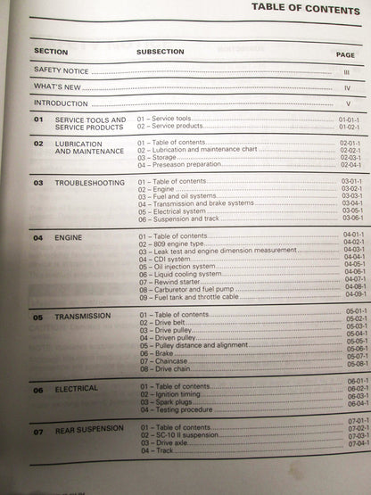 OEM Ski Doo 2002 Snowmobile Service Manual 484200034