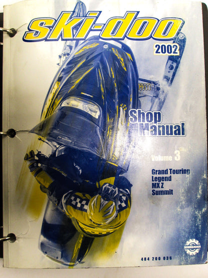 OEM Ski Doo 2002 Sowmobile Service Manual 484200036