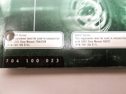 OEM Bombardier 2003 Traxter & Quest Service Manual 704100023
