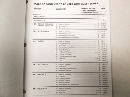 OEM Bombardier 2003 Traxter & Quest Service Manual 704100023