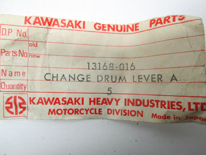 OEM Kawasaki 13168-016 Chane Drum Lever A NOS