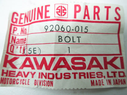 OEM Kawasaki 92060-015 Banjo Bolt NOS
