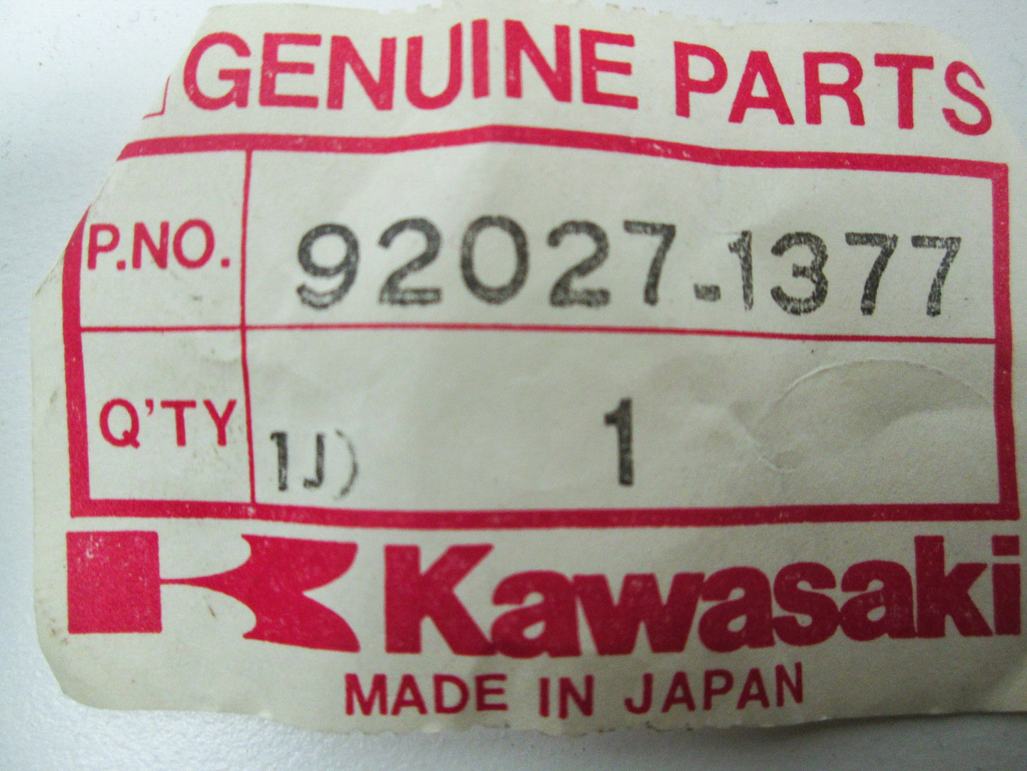 OEM Kawasaki 92027-1377 Collar NOS