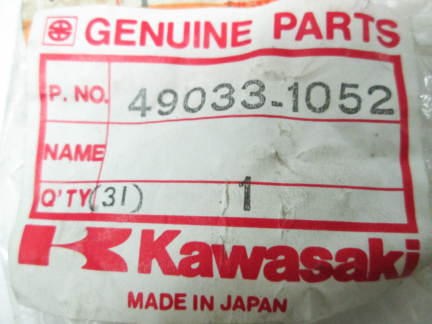 OEM Kawasaki 49033-1052 Injection Nozzle NOS