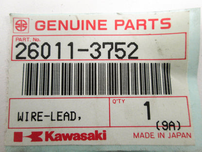 NEW OEM Kawasaki Battery Cable Negitive 89-92 Jet Mate JB650 26011-3752 NOS