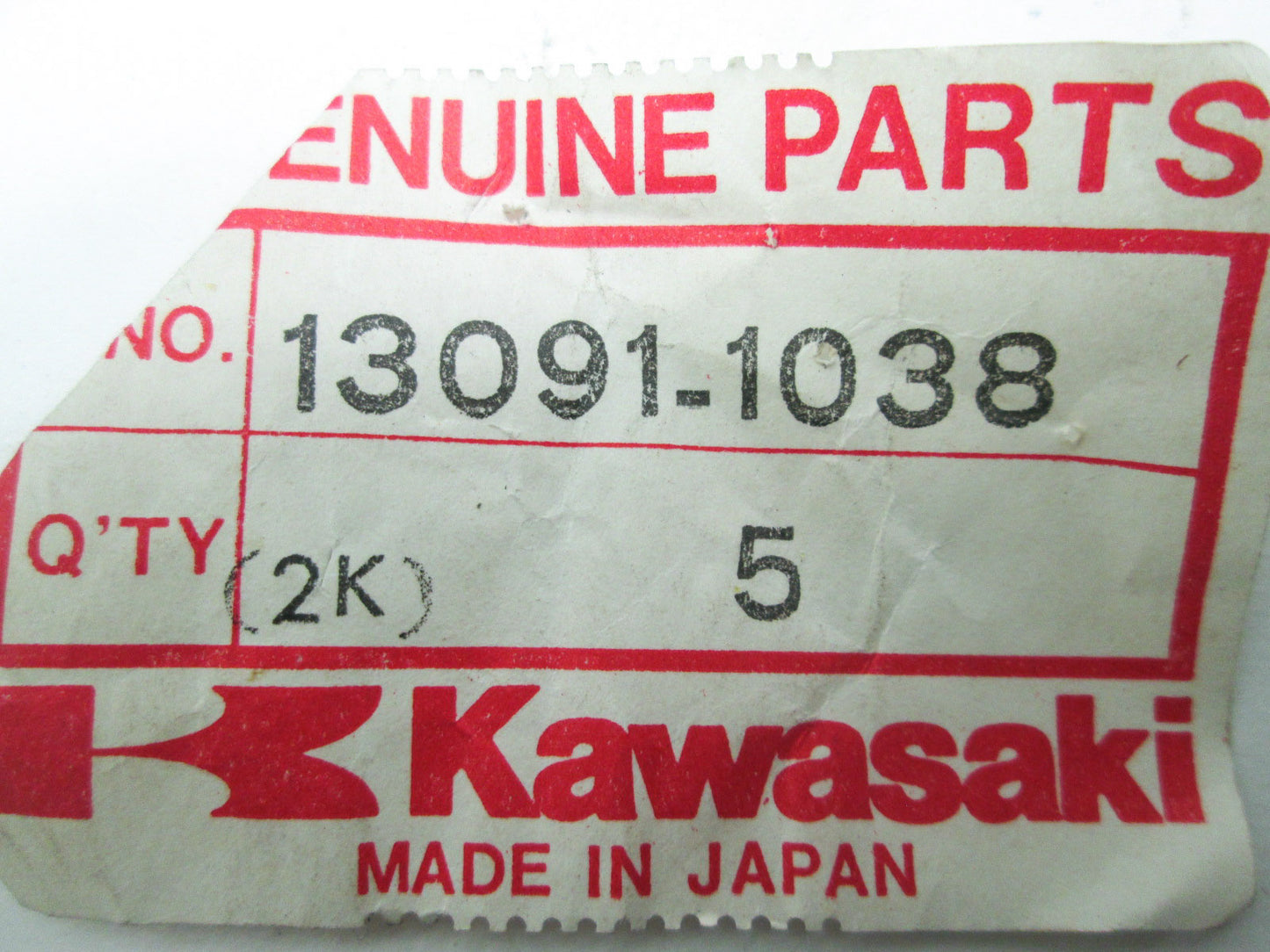 OEM Kawasaki 13091-1038 Clutch Pusher Holder NOS