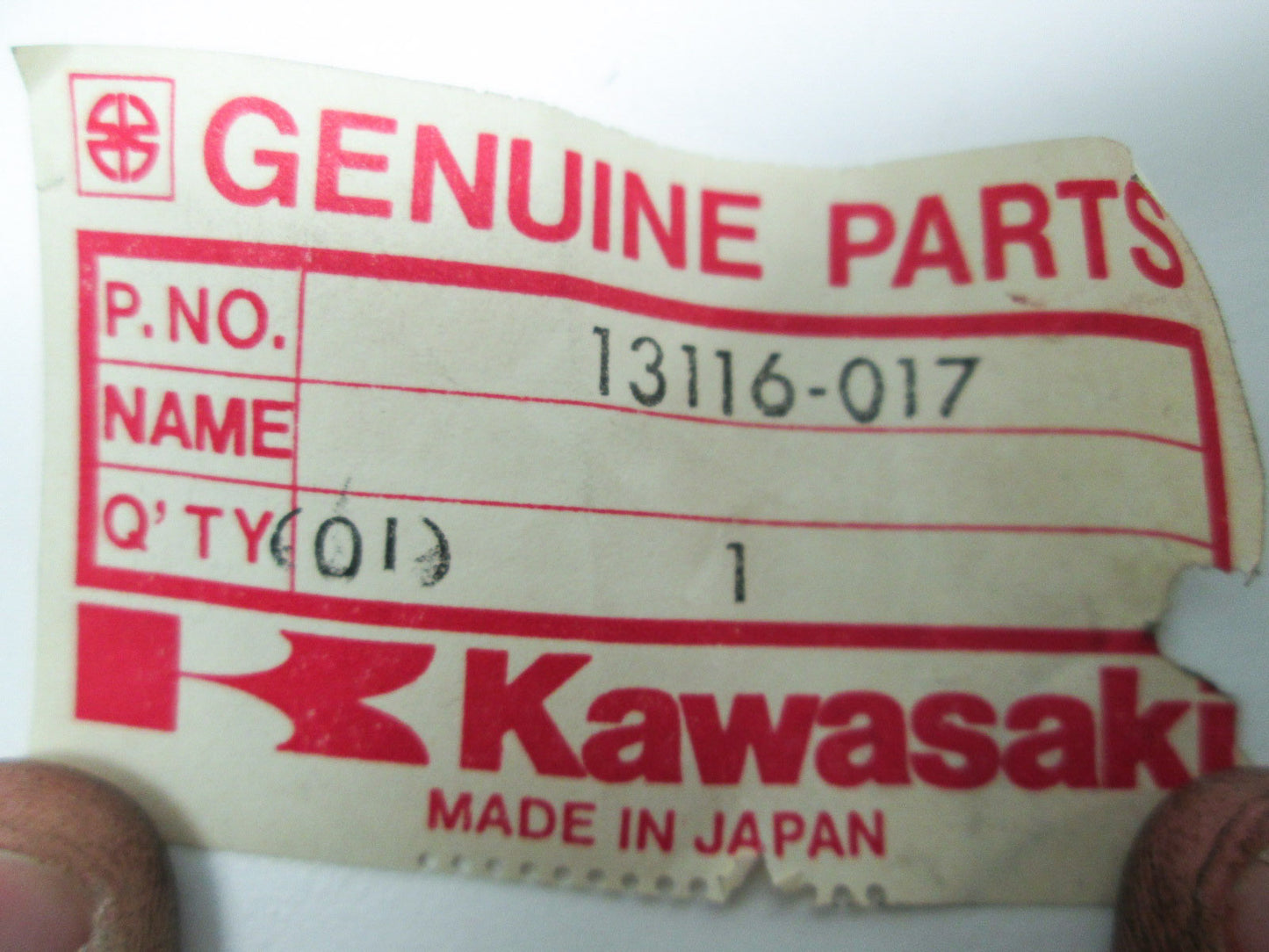 OEM Kawasaki 13116-017 Long Clutch Push Rod NOS