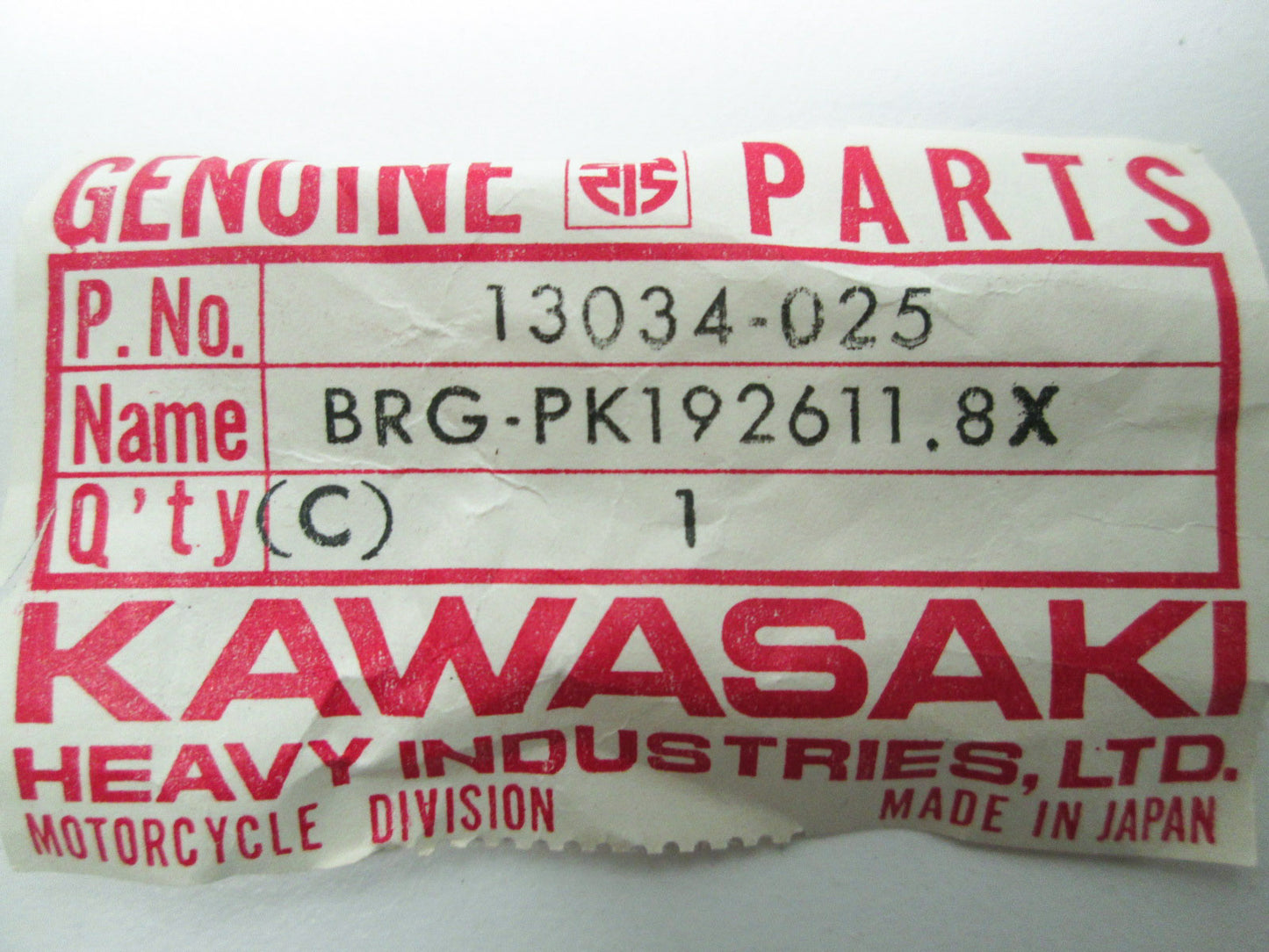 NEW OEM Kawasaki Needle Bearing Centurion G3SS Bushmaster 13034-025 NOS