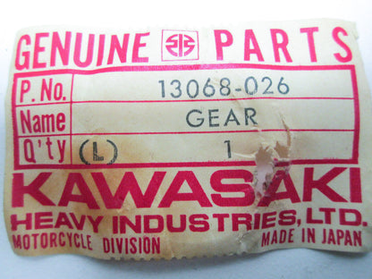 OEM Kawasaki 13068-026 Kickstarter Gear NOS