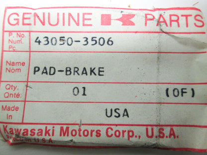 NEW OEM Kawasaki Brake Pad 1981 Intruder 43050-3506 NOS