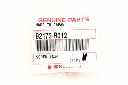 OEM Kawasaki 92172-R012 5X14 Screw Qty 2 NOS
