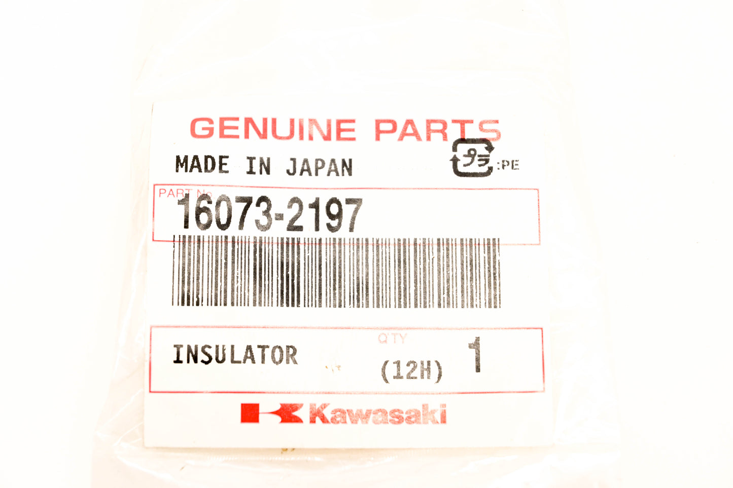 OEM Kawasaki 16073-2197 Insulator NOS