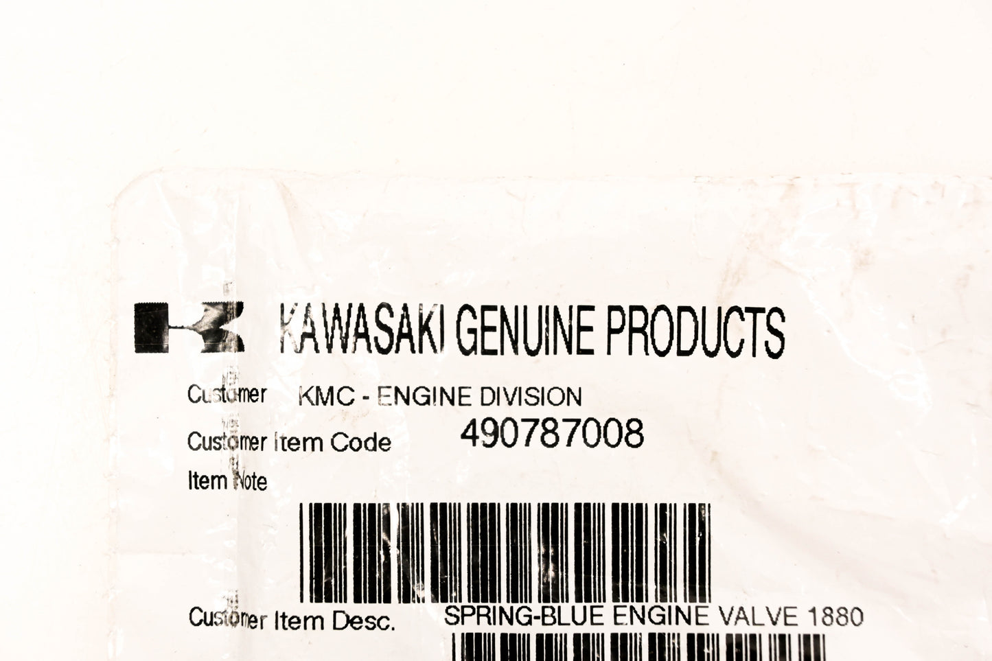 OEM Kawasaki 49078-7008 Valve Spring NOS